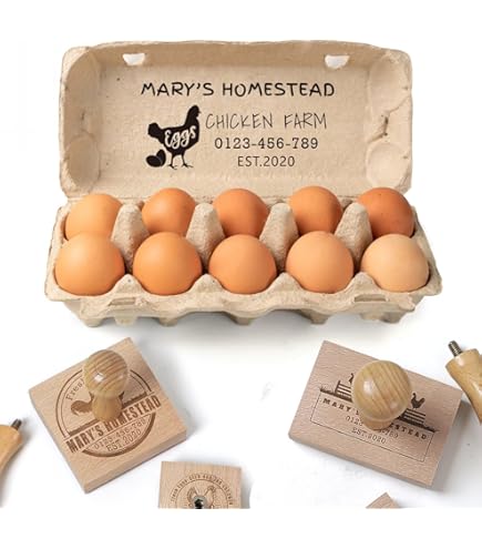 Personalized Multiple Sizes Chicken Silhouette Egg Stamp Farm Egg - View #6