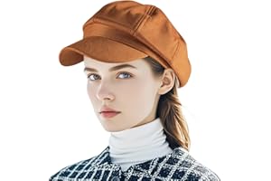 Yoolhamy Newsboy Hat for Women Vintage Classic Octagonal Cabbie Caps Adjustable Fashion Sun Protection Visor Hats
