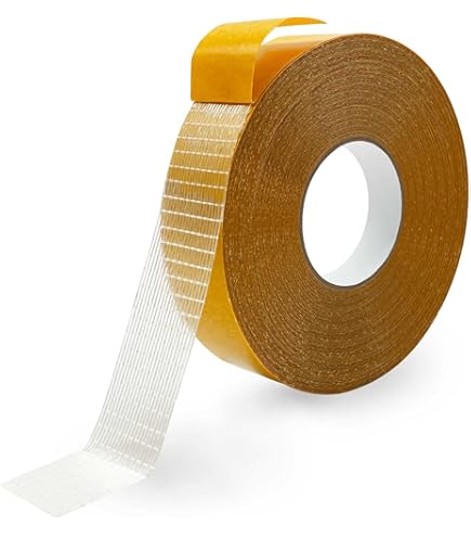thumbnail image 2 of 4 Rolls Double Sided Fabric Tape Transparent Mesh Tape With Fiber 1\" X... 2 of 10