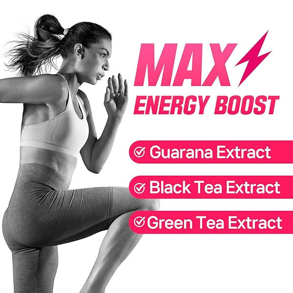 TEAZEN ENERGY DRINK POWDER BOOST, 100MG NATURAL CAFFEINE WITH BLACK TEA EXTRACT, B VITAMINS, VITAMIN C & L-CARNITINE, SUGAR-FREE ENERGY MIX FOR PERFORMANCE & IMMUNITY, 10 ON-THE-GO PACKETS, 1.76OZ