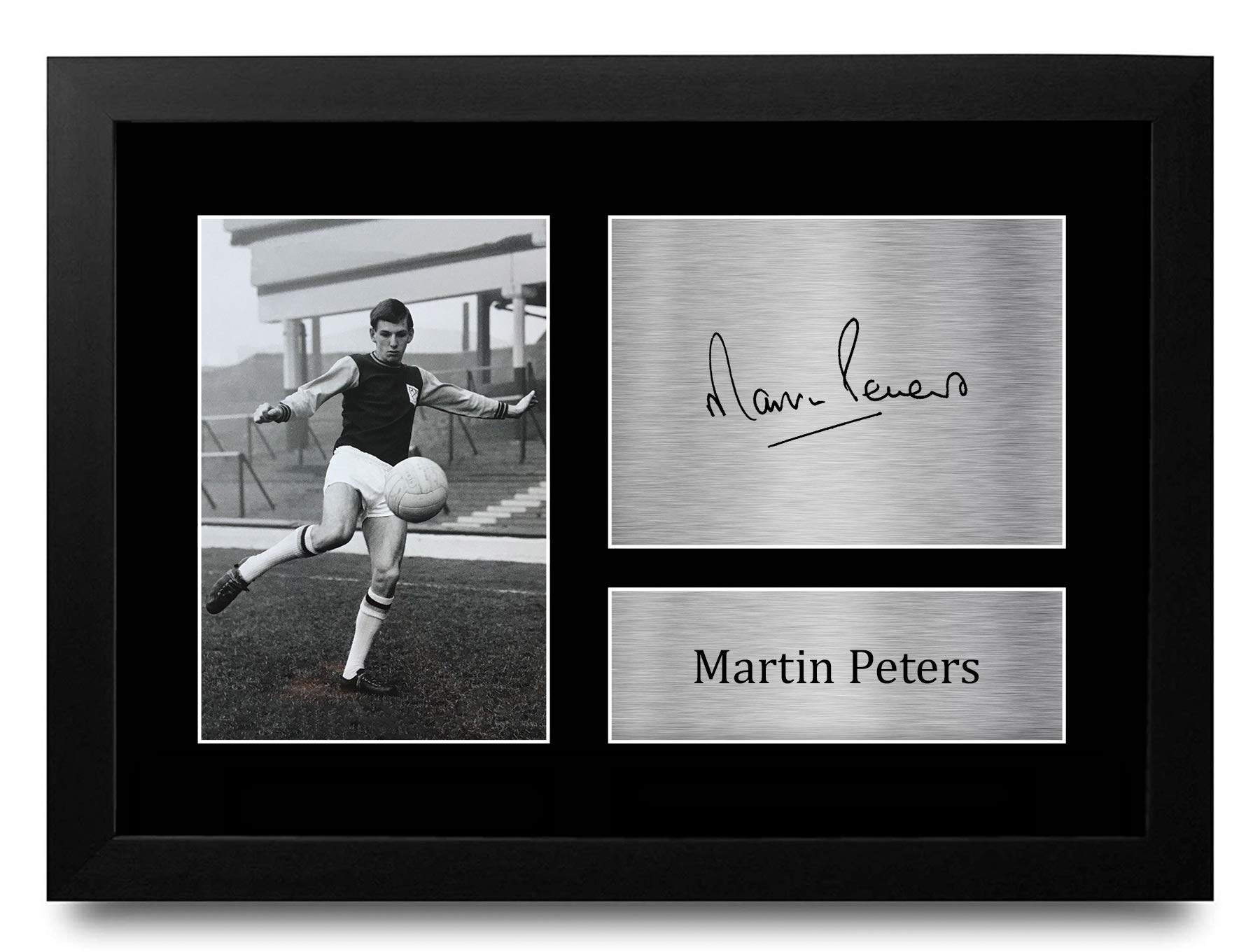 HWC Trading FR A4 Martin Peters West Ham Utd Hammers Gifts Printed Signed Autograph Picture for Fans and Supporters - A4 Framed