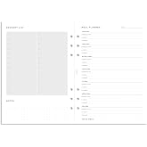 Filofax Organizer Refill, A5 Size, Meal Planner Pack, White Paper, 8.26" x 5.82", 56 Sheets (B132683)