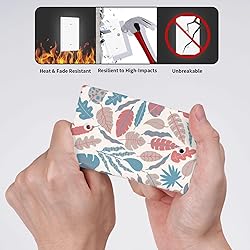 Boho Leaves Single Blank Switch Cover Decorative