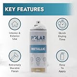 Polar Metallic Spray Paint Gold 2 x 400 ml for Plastic Metal Wood Glass view 2