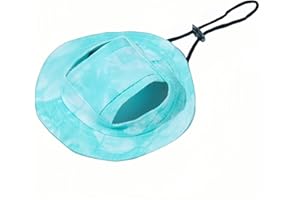 ETOFIXEE Dog Bucket hat,cat hat, Bucket hat for Dogs with Ear Holes, Bucket hat for Dogs,Hats for Cats,Cat Sun hat Keep Your Pets Sun-Protected, Cool, Stylish and Beautiful. (Green, M)