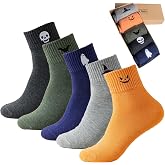 Women's Girls Novelty Funny Crew Socks,Crazy Cute Embroidered Pattern Ankle Sock Cotton,Women's Gift