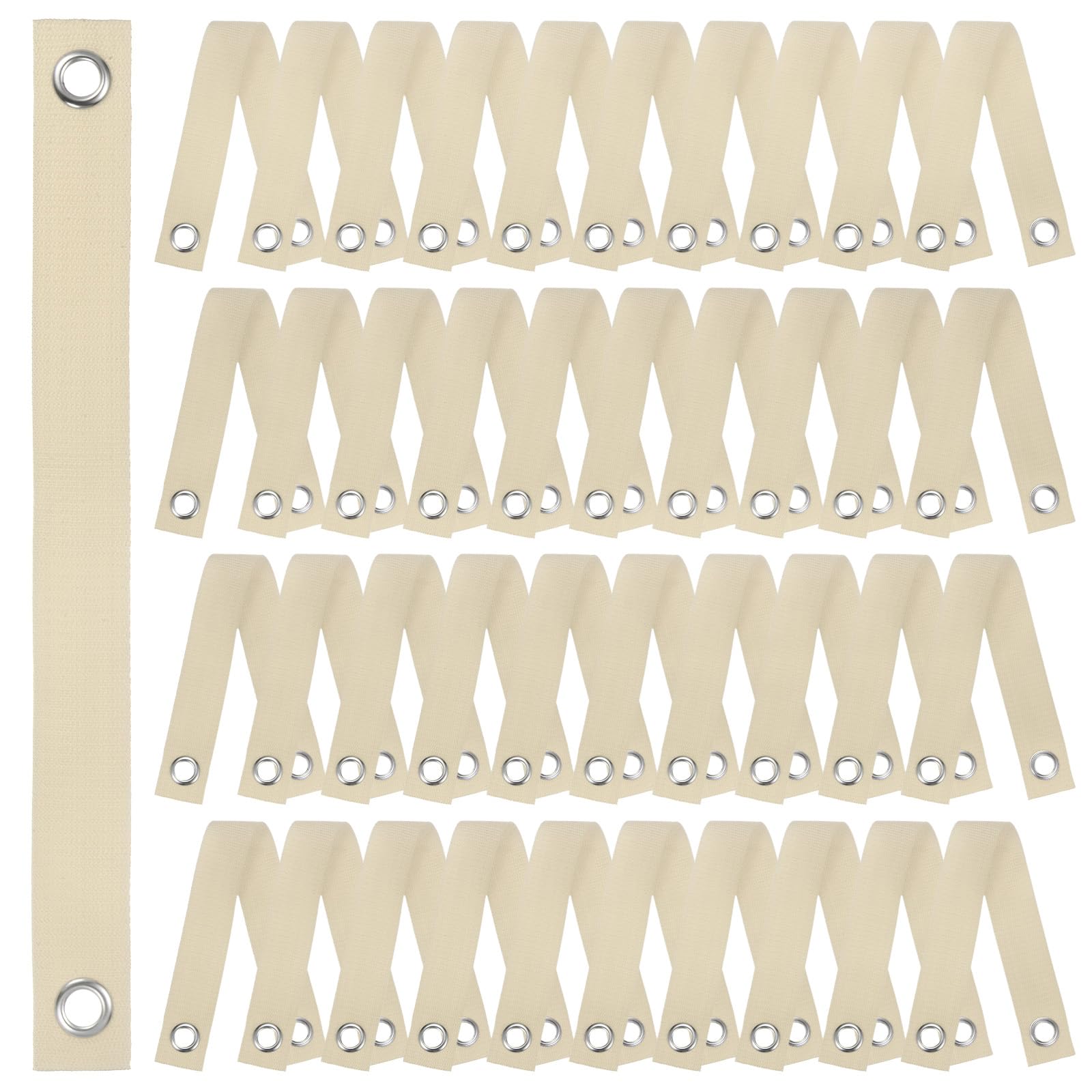 M METERXITY 40-Pack Tree Straps for Staking,1.5 Inch x 15.7 Inch Tree Support Straps Nylon Tree Strap for Leaning Tree Protection/Plant Support, Straightening[Khaki]