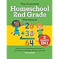 The Essential Homeschool 2nd Grade Workbook: 135 Fun Curriculum-Based Exercises to Build Skills in Reading, Writing, and Math (Homeschool Workbooks)