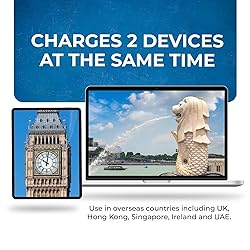 OREI USA to UK Travel Plug Adapter - Type G Travel