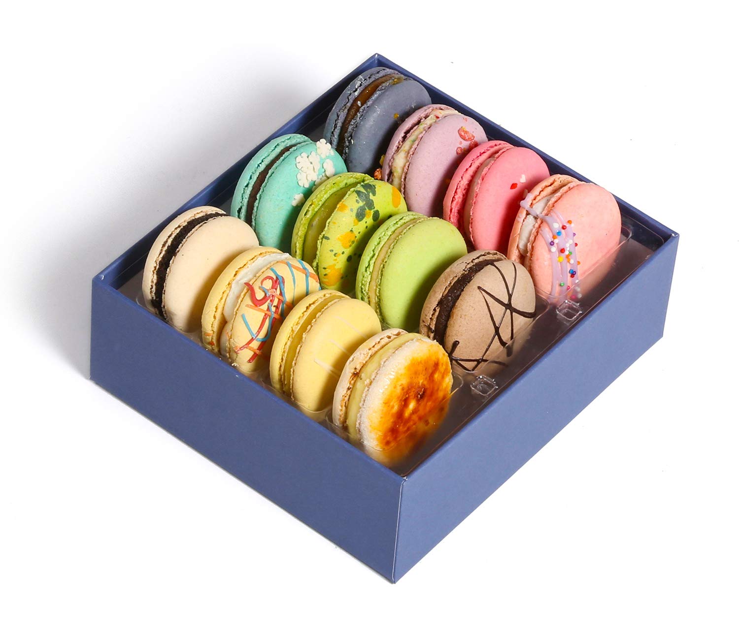 French Macaroons Premium Cookies Chocolate Gift Box Basket Snacks Food Care Package For College Students Mothers Day Kids Graduation Thank You Condolences Get Well Men Women Prime 12 Amazon Com Grocery Gourmet