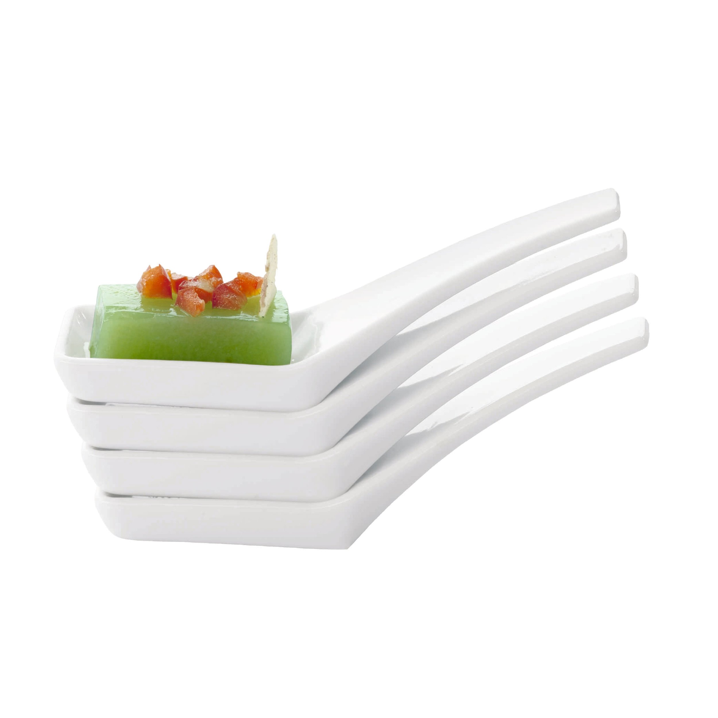 ASA 51307/017 Apero Löffel 4 Stück Porzellan