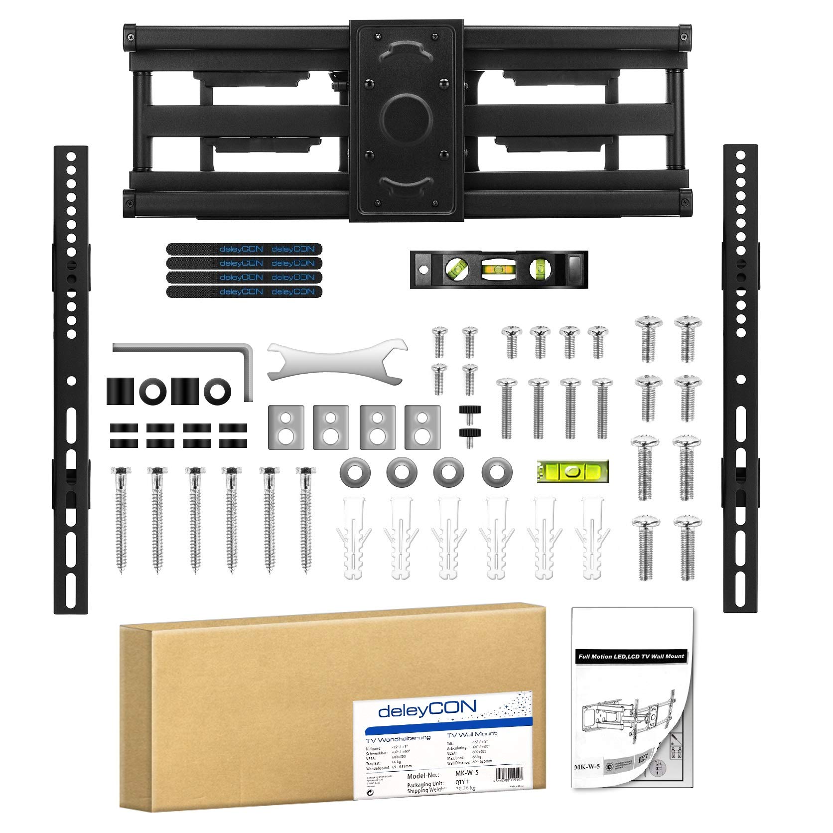 deleyCON Universal TV Wall Bracket - 32" - 75" Inch (81-190cm ...