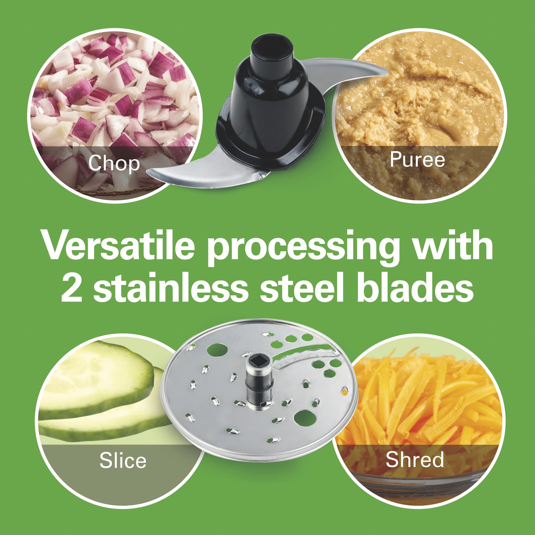 Hamilton Beach Big Mouth Duo Plus 12 Cup Food Processor & Vegetable