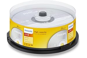Philips CD-R 800 MB Data (Gbyte/90 Minuten, Multi Speed Recording 25er