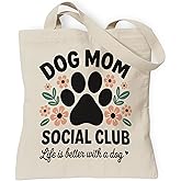 TOTEUSVIA Pets Lover Gifts Tote Bag for Women, Dogs Cats Bee Aesthetic Canvas Bag with Inner Pocket