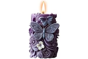 EVERELAM Butterfly Flower Cylinder Molds Silicone Wave Spiral Candle Mold - Silicone Resin Casting Molds for Candle & Resin & Soap Craft Supplies