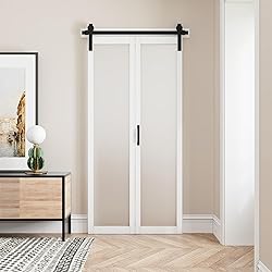 Paintable Bifold Barn Door - Fingerprint-Resistant