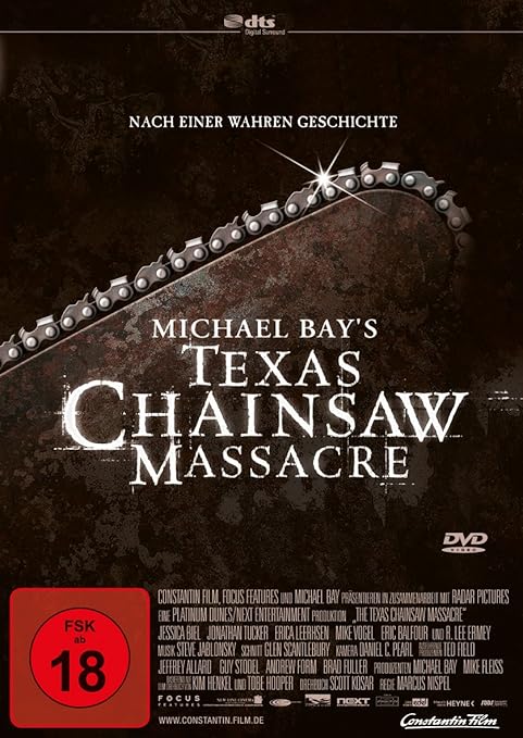 Michael Bay S Texas Chainsaw Massacre Amazon De Jessica Biel Jonathan Tucker Erica Leerhsen Mike Vogel R Lee Ermey Tobe Hooper Jessica Biel Jonathan Tucker Dvd Blu Ray
