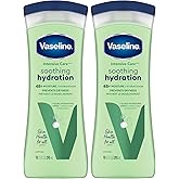 Vaseline Soothing Hydration 2-Pack &ndash; Intensive Care Moisturizing Hand and Body Lotion with Aloe, Ultra-Hydrating Lipids, 48 Hours of Moisture, 10 Oz Ea