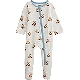 Mud Pie baby-boys Mud Pie Baby Teddy Bear Print Sleeper