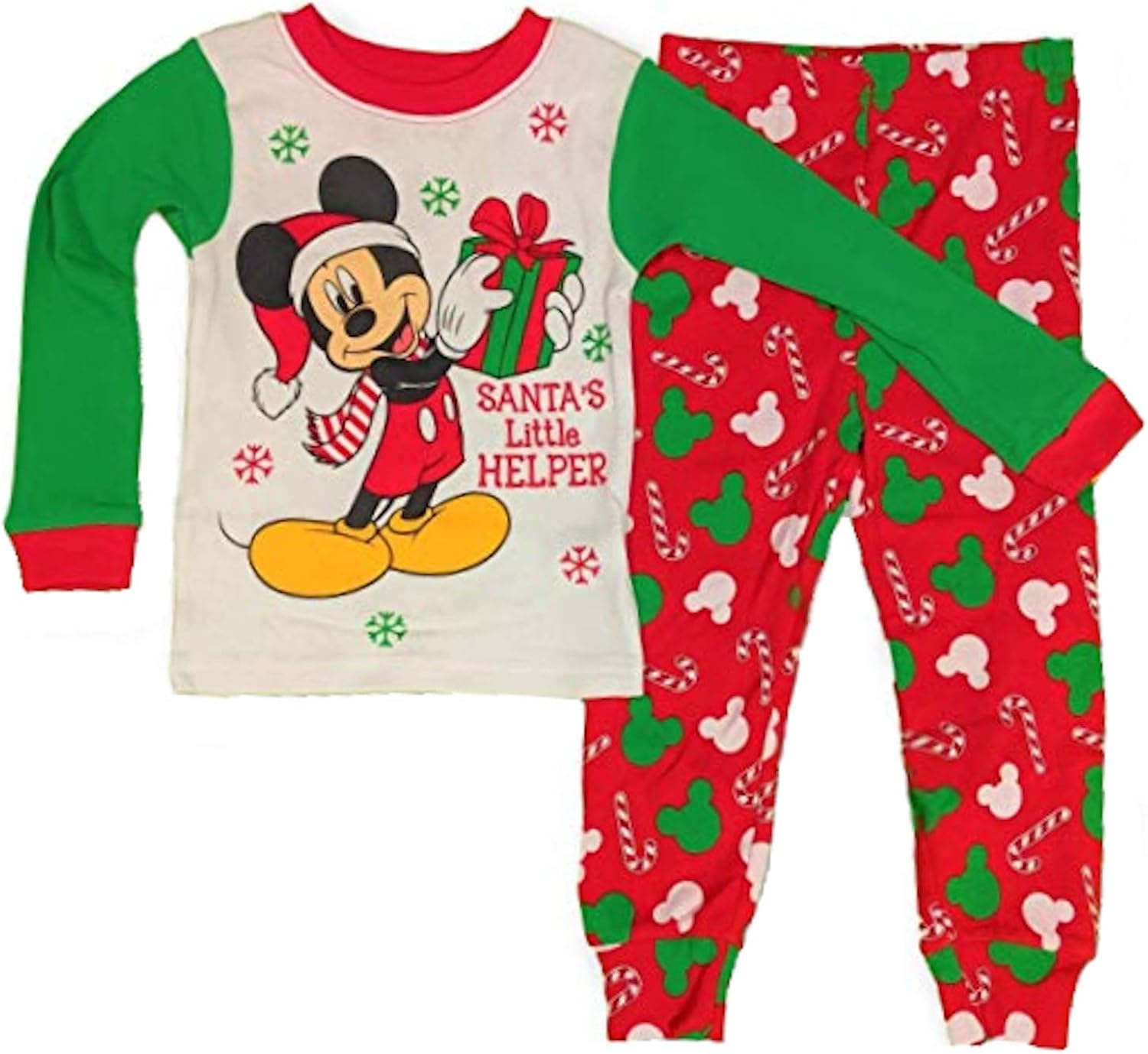 Amazon Com Disney Little Boys Mickey Mouse Toddler 2 Piece Pajama Set Clothing