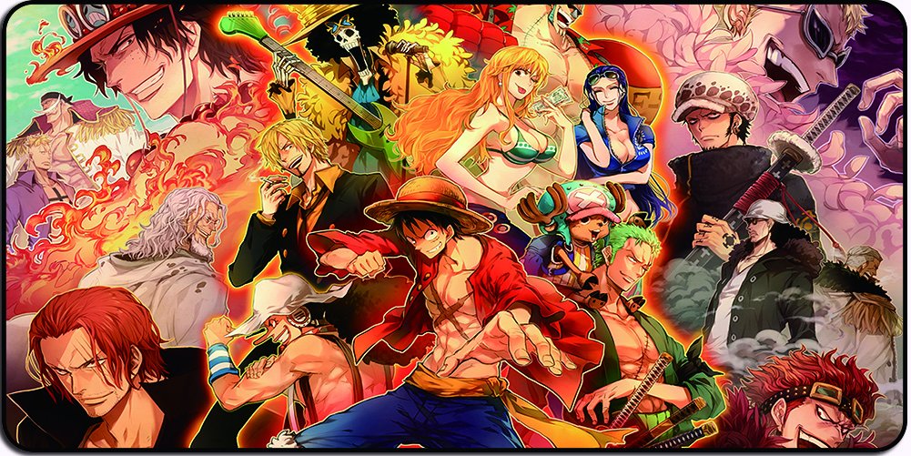 One Piece Mouse Mat for Gaming Large Mouse Pad 23.5x11.5x0.12 Inch sealed Variety Choice (38)
