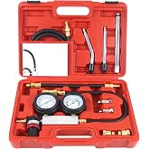 Multi-Function Cylinder Leak Down Tester Automotive Kit,Gasoline Engine Compression Tester,Dual Gauge Leakdown Detector Tool Set for Pressure Check &amp; Leakage Rate Test on Cars,Motorcycles,Trucks...