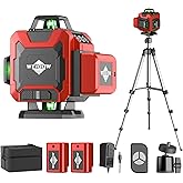 WEIDDW Laser Level 360&deg; Green Cross Line Self Leveling Laser Measuring Tool