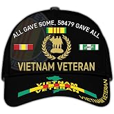 Vietnam Veteran Hats for Men All Gave Some Veterans Cap Proud US Veteran Dad Patriotic Hats Military Cap Gifts Vietnam Vets
