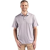 Cutter & Buck Pike Eco Shadow Check Print Recycled Mens Big & Tall Polo