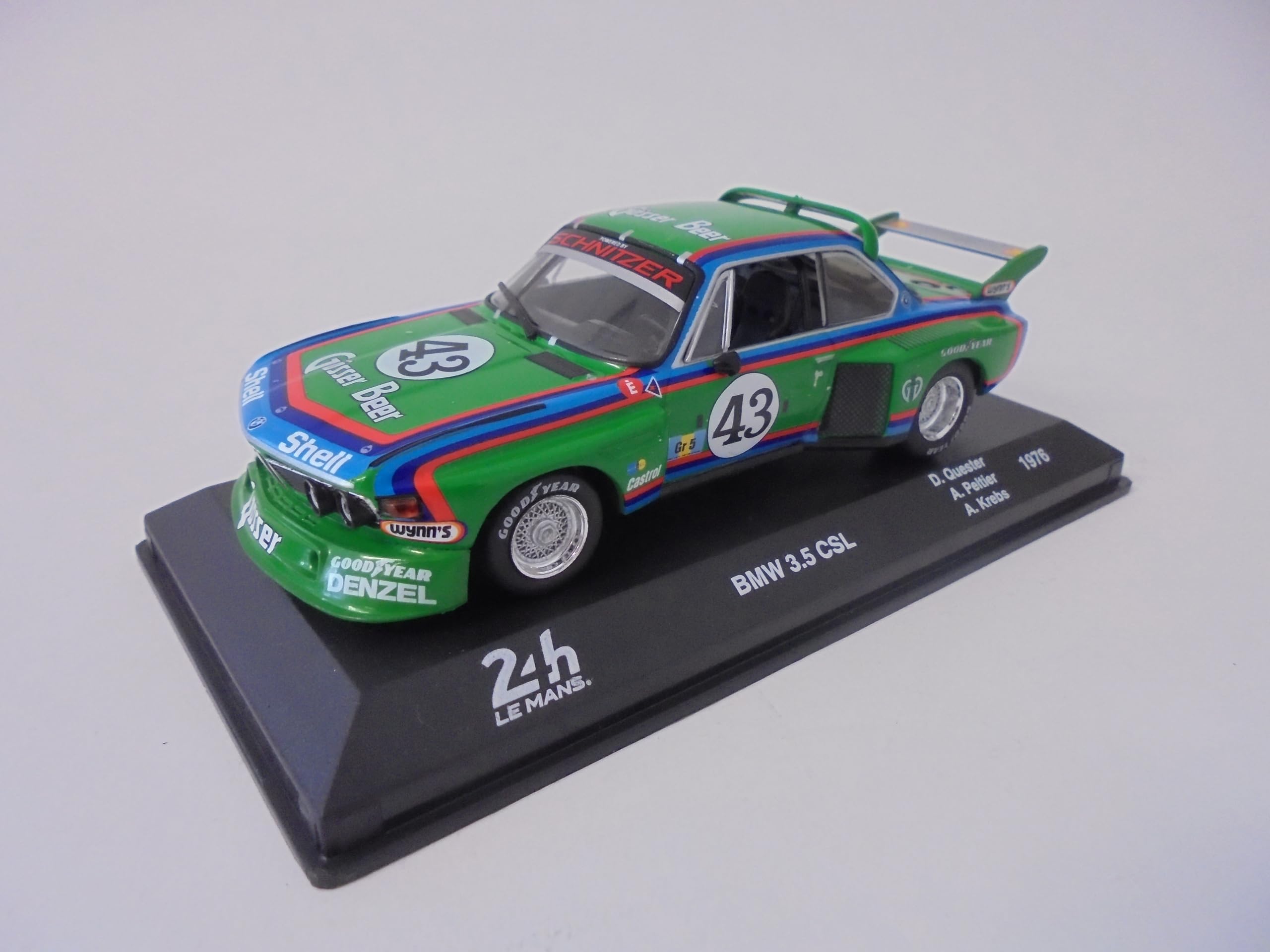 OPO 10 - 1/43 scale model car compatible with BMW 3.5 CSL Le Mans 1976-24LM15