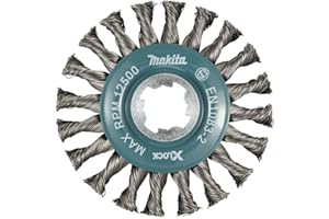 Makita D-72643 X-Lock 4-1/2" Carbon Steel Full Cable Knotted Twist Wire Wheel