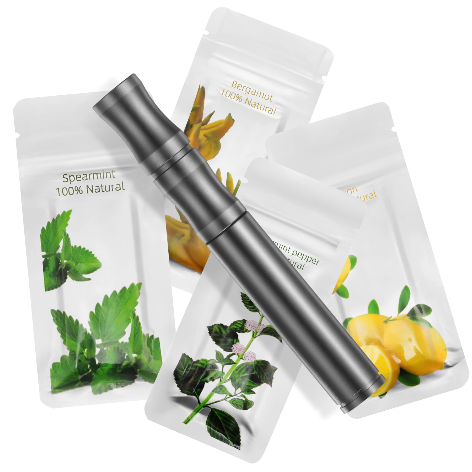 Photo 1 of Flavored Air Device with 4 Packs of Plant Based Cores Inhaler, Natural Switch from Bad Habits, 16 Total Cores, Gifts for Men
