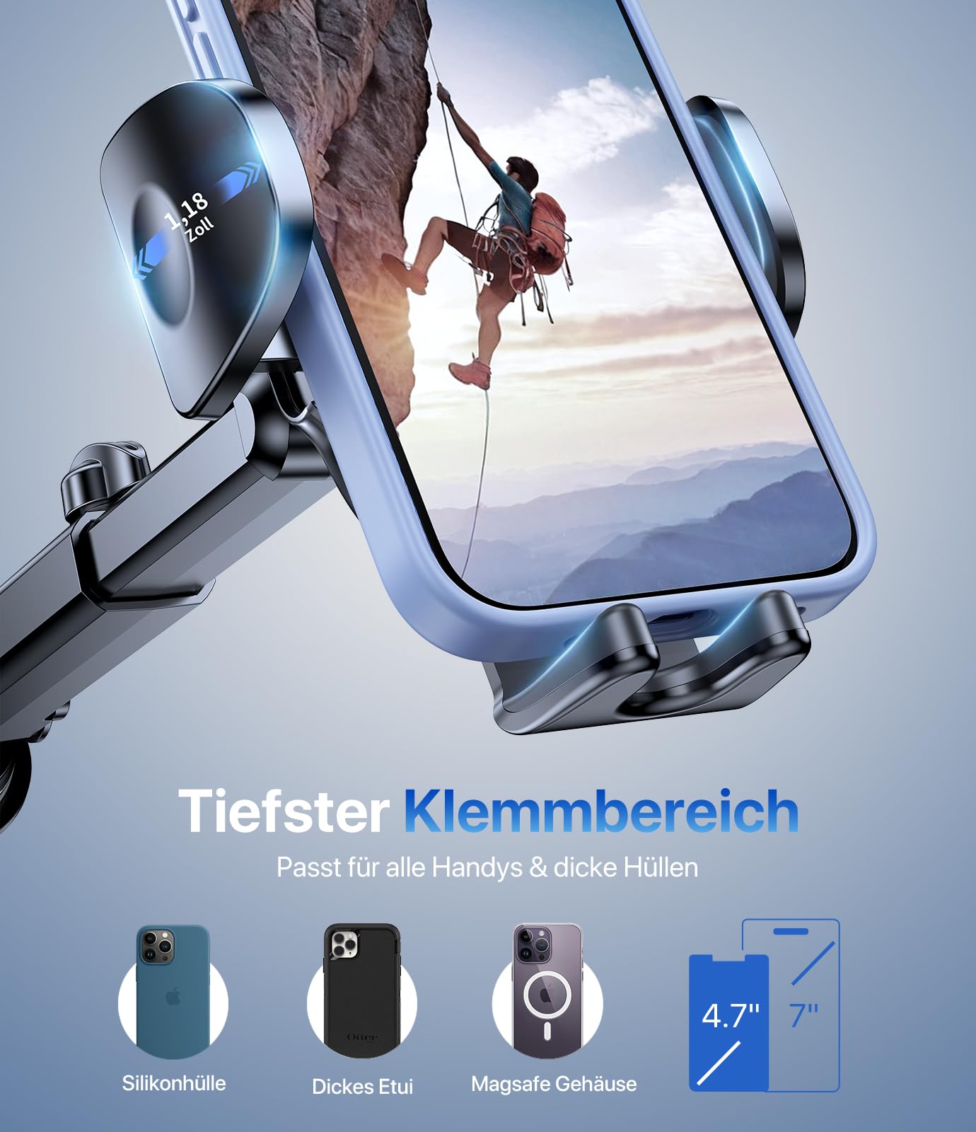Miracase Handyhalterung Auto[Verbesserter Saugnapf] Handyhalter fürs Auto 360° Drehbar, Armaturenbrett Windschutzscheibe KFZ Handy Halterung für iPhone Galaxy Alle Smartphones 2