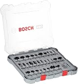 Bosch Professional 30 pcs Mixed Router Bit Set 8 mm Shank Wood view 1