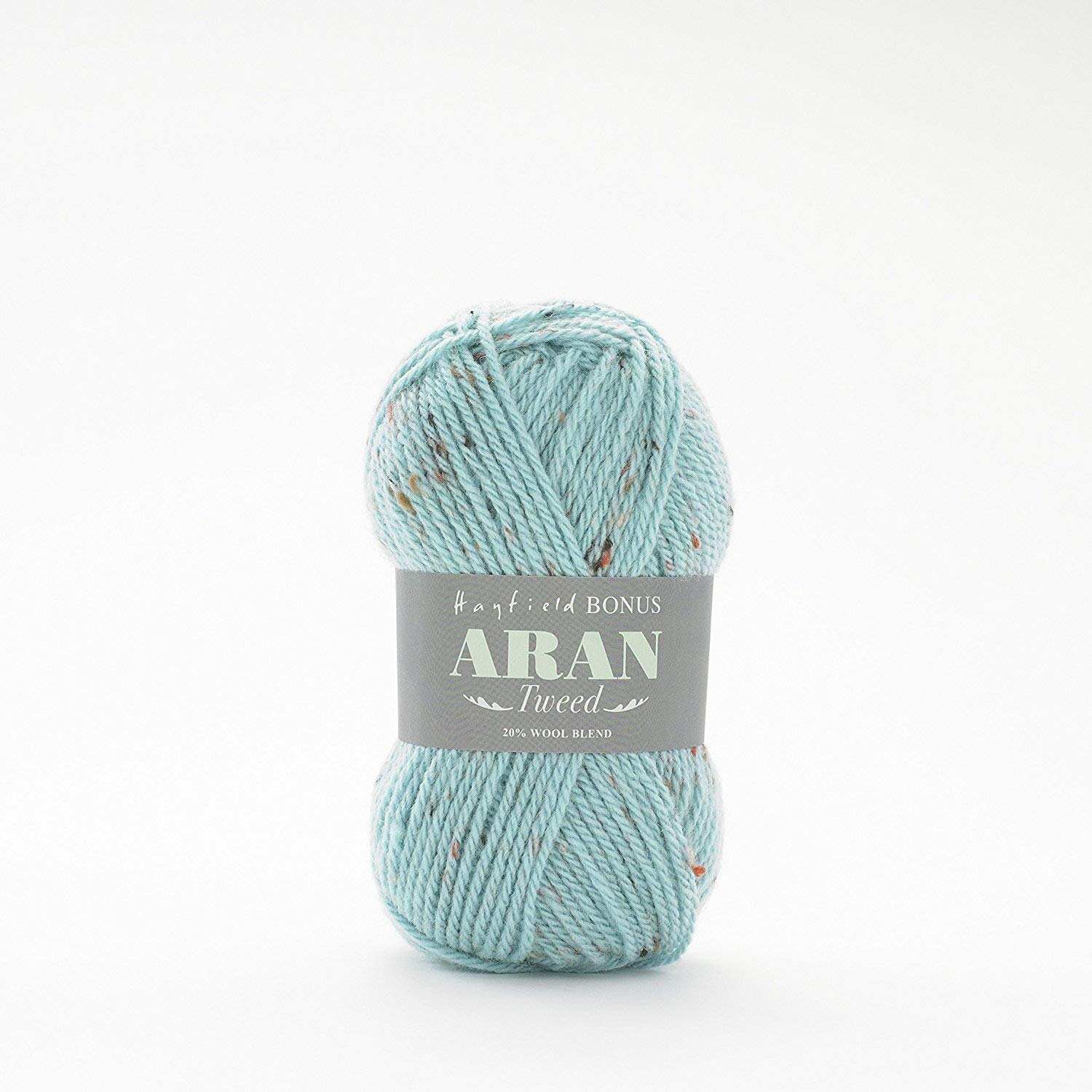 Sirdar Hayfield Bonus Aran Tweed, Seaspray (665), 400g, Turquoise F011-0665