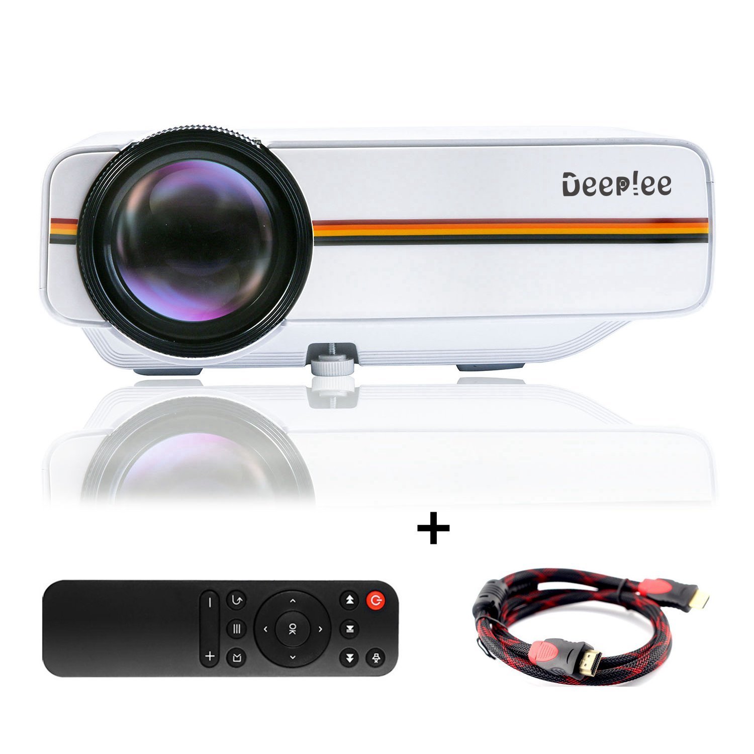 Proyector Deeplee Mini Vídeo Proyector Portatil Lúmenes LCD LED HD P USB