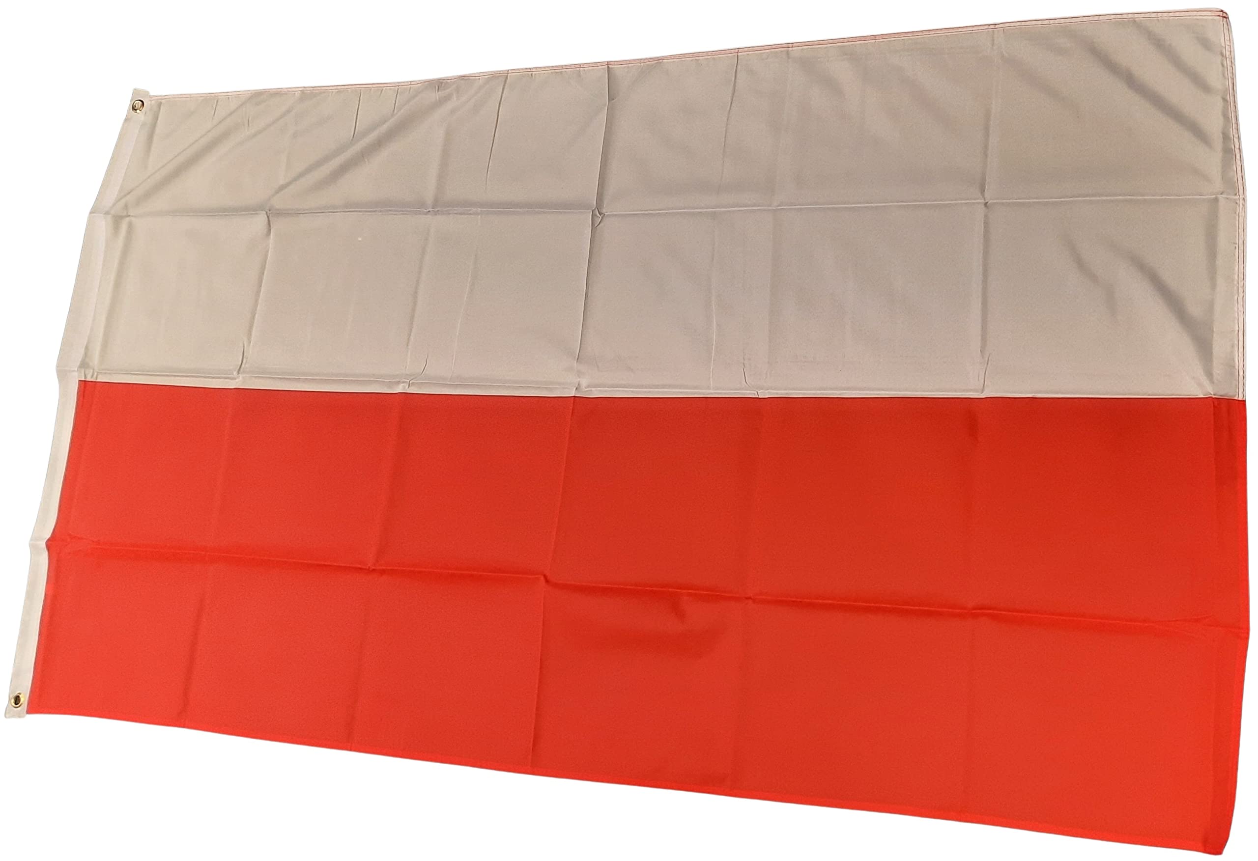 NWFlags Poland Flag 5ft x 3ft 75d Premium Polyester Suitable For Flagpoles | Strong Polyester 5x3 foot material large Polish flag with 2 metal Eyelets