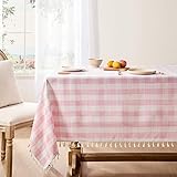 Softalker Checkered Tablecloth Square, Heavy Weight