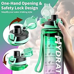Mevoly All-New Water Bottle, 32 oz Motivational