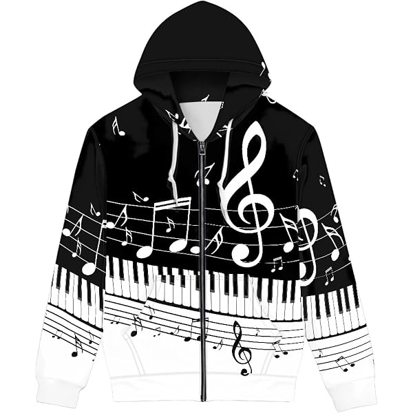 GLUDEAR Men's Polynesian Tribal Print Zip Hoodie - Long Sleeve Full-Zip Sweatshirt With Hood And Pockets