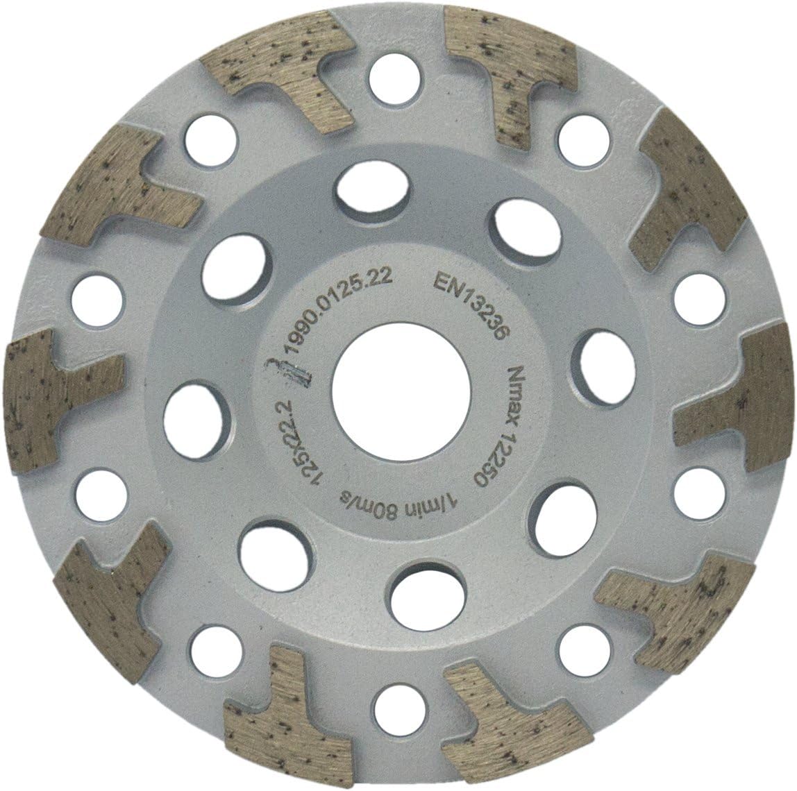MARCRIST Diamond cup wheel HU850 125 mm x 22.2 universal grinding disc