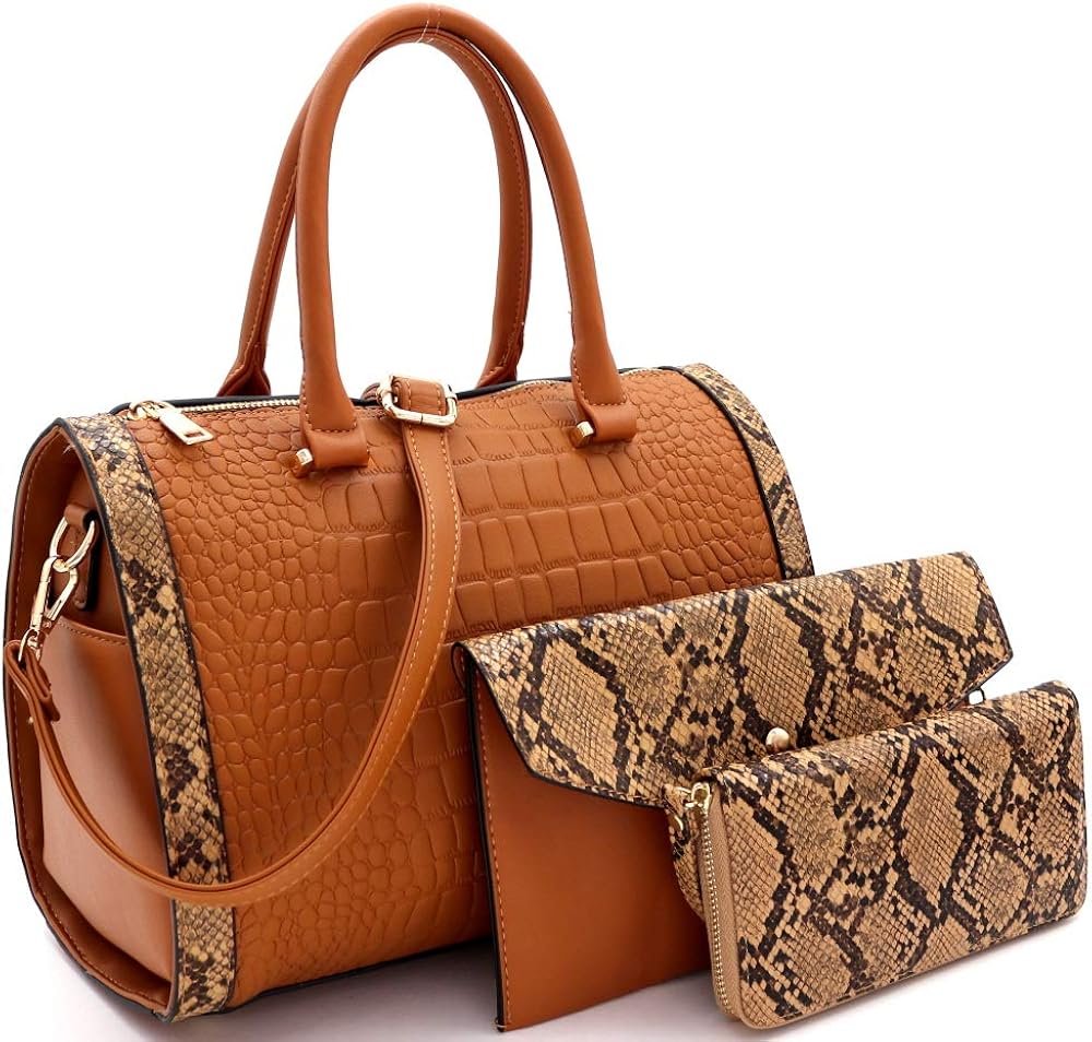 crocodile print purse