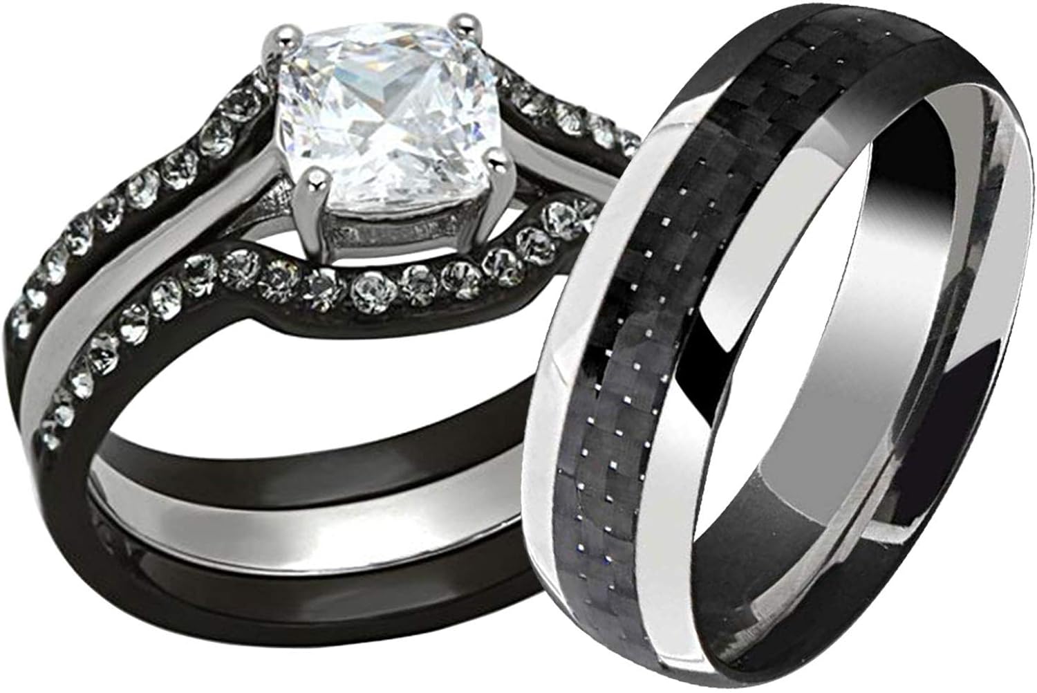 Lover S Alliance Couple Wedding Rings Set For Men And Women Ladies Gold Filled Stainless Steel Jewelry Marriage Finger Ring Wedding Rings For Women Wedding Ringsrings For Women Aliexpress