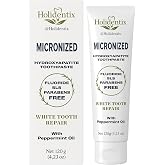 Holidentix Micronized Hydroxyapatite Toothpaste, Non-Nano, Fluoride Free, Gentle Formula for the Whole Family