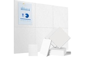 ARTOOWALL 6 Pack Large Cork Board for Wall 36" x 24",Bulletin Board with 30 Safe Removable Adhesive Tabs,36" x 24" DIY Office Supplies Cork Boards for Walls in Office, School & Home-White