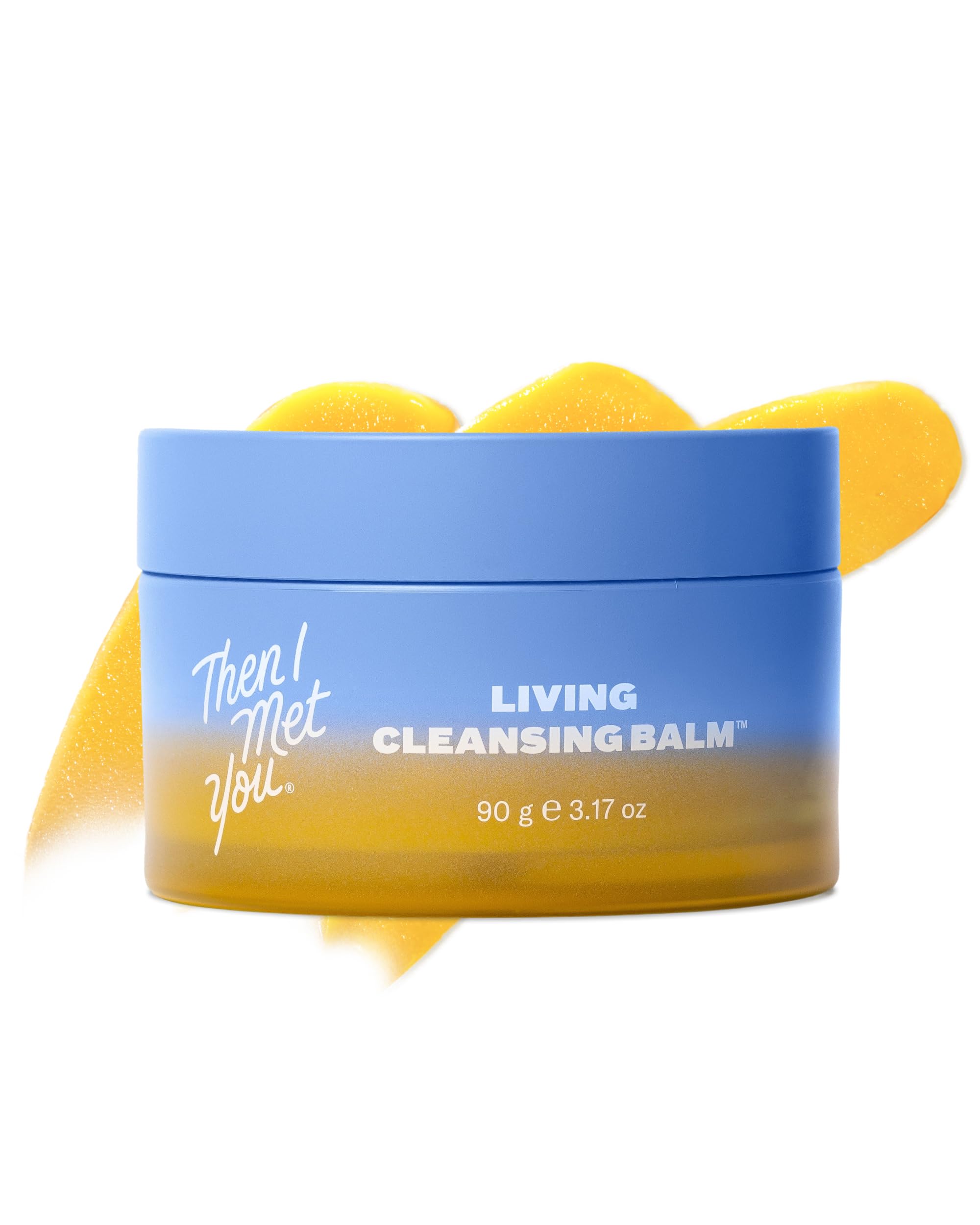 Then I Met You Living Cleansing Balm, Melts Makeup & Sunscreen, Non-Stripping Zero Residue Oil Cleanser with Seaberry, Olive, Grape Seed Oils, Vit E & Persimmon, First-Step Clean Vegan Korean Skincare