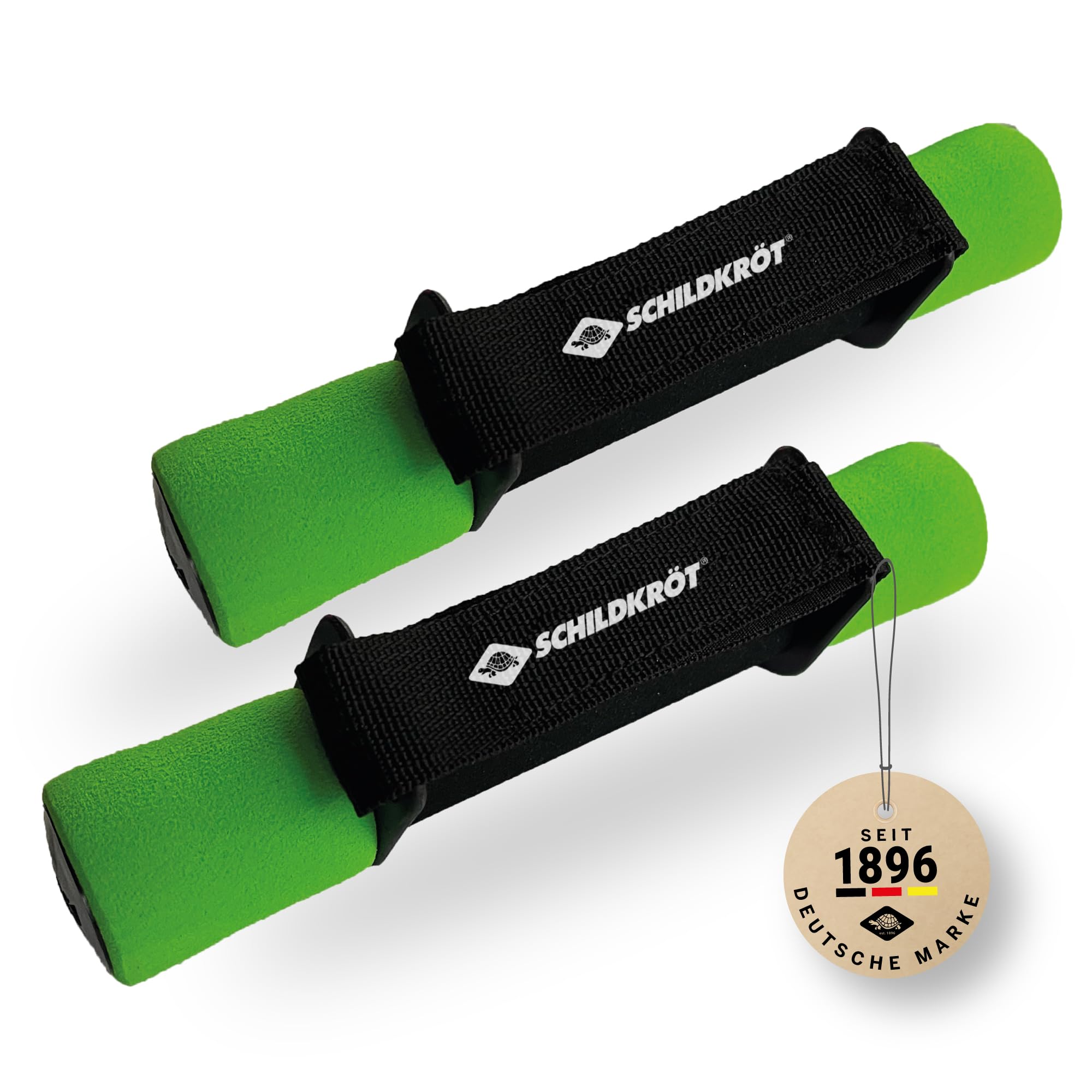 Schildkröt Fitness Soft Dumbbell Set, 2 x 0.5 kg, Black Anthracite, in Carry Case, 960008