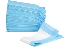 McKesson Underpads Disposable Medical Bed Pads 12" x 17" [50 Count], Heavy Absorbency, 3-Ply, Tissue Incontinence Chux Pads for Adults, Elderly, and Baby, Pee Pads