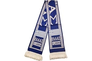 PREMIERSHIP Greece Scarf | Greece Soccer Fan Scarf | Premium Acrylic Knit